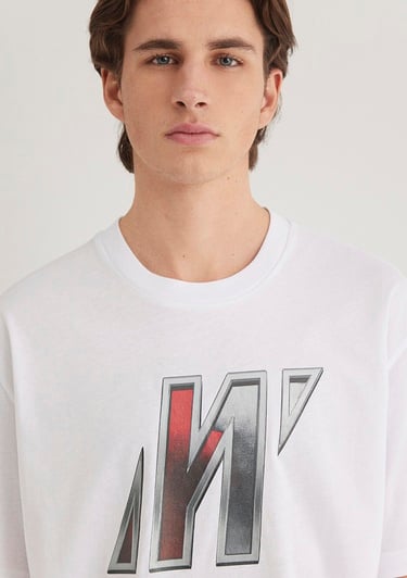  Mavi Mavi Pro Logo Siyah Tişört Loose Fit / Bol Rahat Kesim 0612750-620