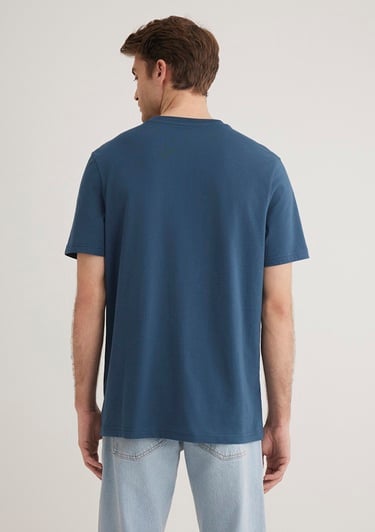  Mavi Mavi İstanbul Baskılı Lacivert Tişört Regular Fit / Normal Kesim 0612274-80705