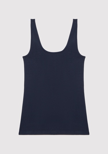  Mavi 2li Gri Lacivert Kadın Basic Atlet Fitted / Vücuda Oturan Kesim 1611367-70490