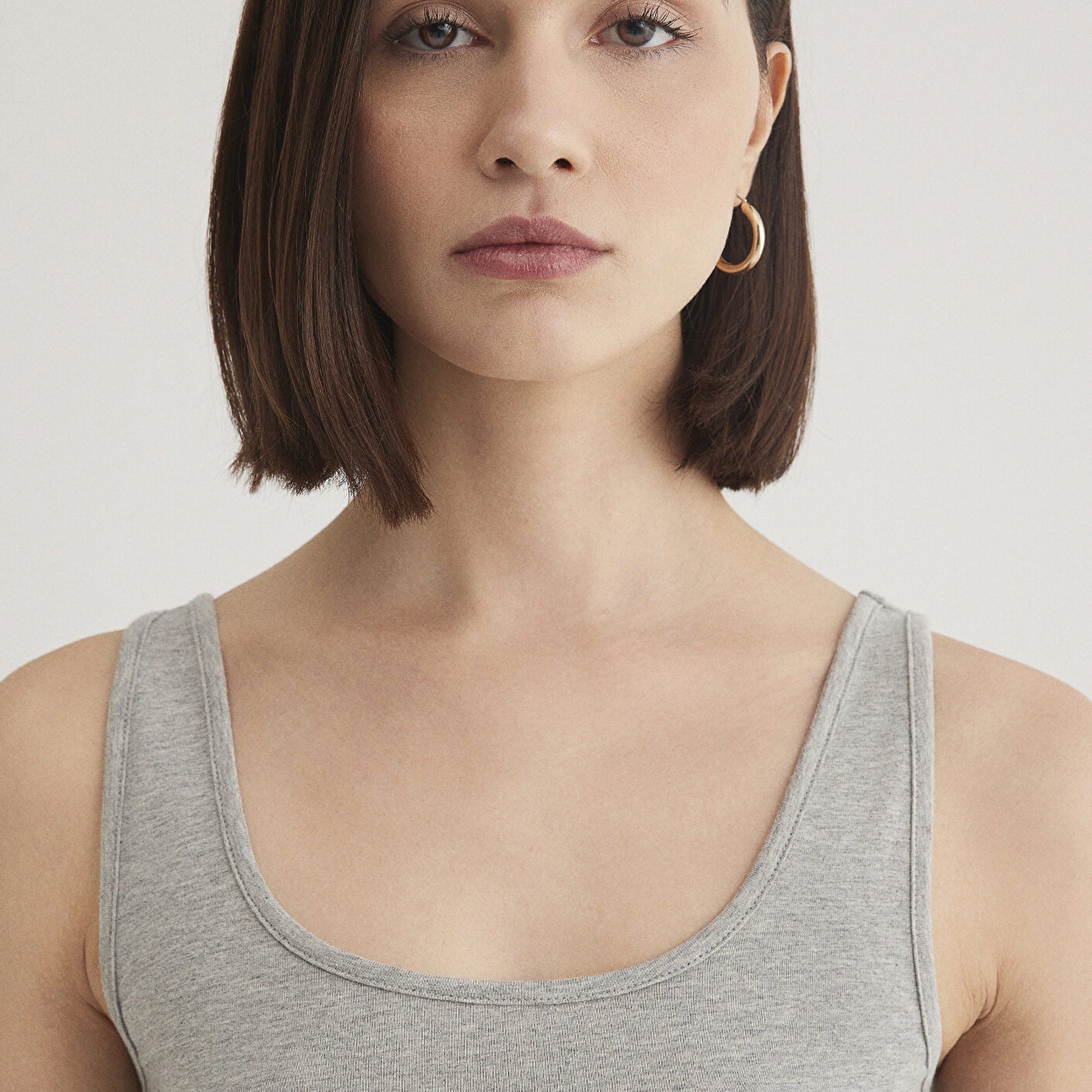 Mavi 2li Gri Lacivert Kadın Basic Atlet Fitted / Vücuda Oturan Kesim 1611367-70490