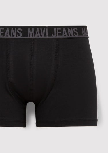  Mavi Siyah Basic Boxer 0911863-900