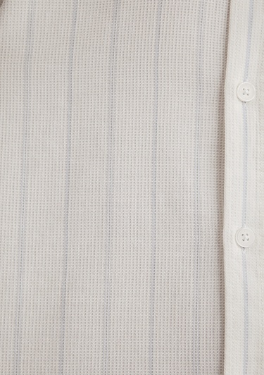  Mavi Mavi Çizgili Beyaz Gömlek Regular Fit / Normal Kesim 0211384-70813