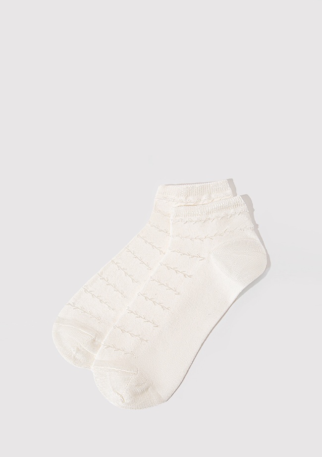  Mavi Beyaz Patik Çorap 1912895-70053