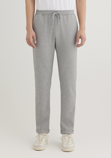  Mavi Gri Örme Pantolon 0010460-80018