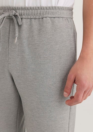  Mavi Gri Örme Pantolon 0010460-80018