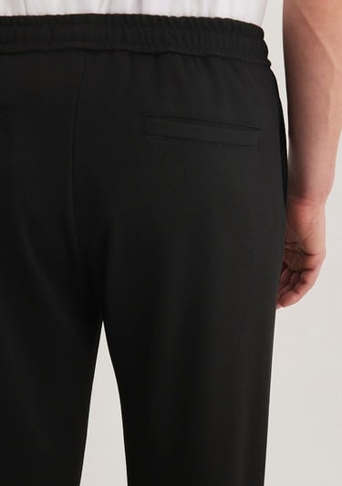  Mavi Siyah Örme Pantolon 0010460-900