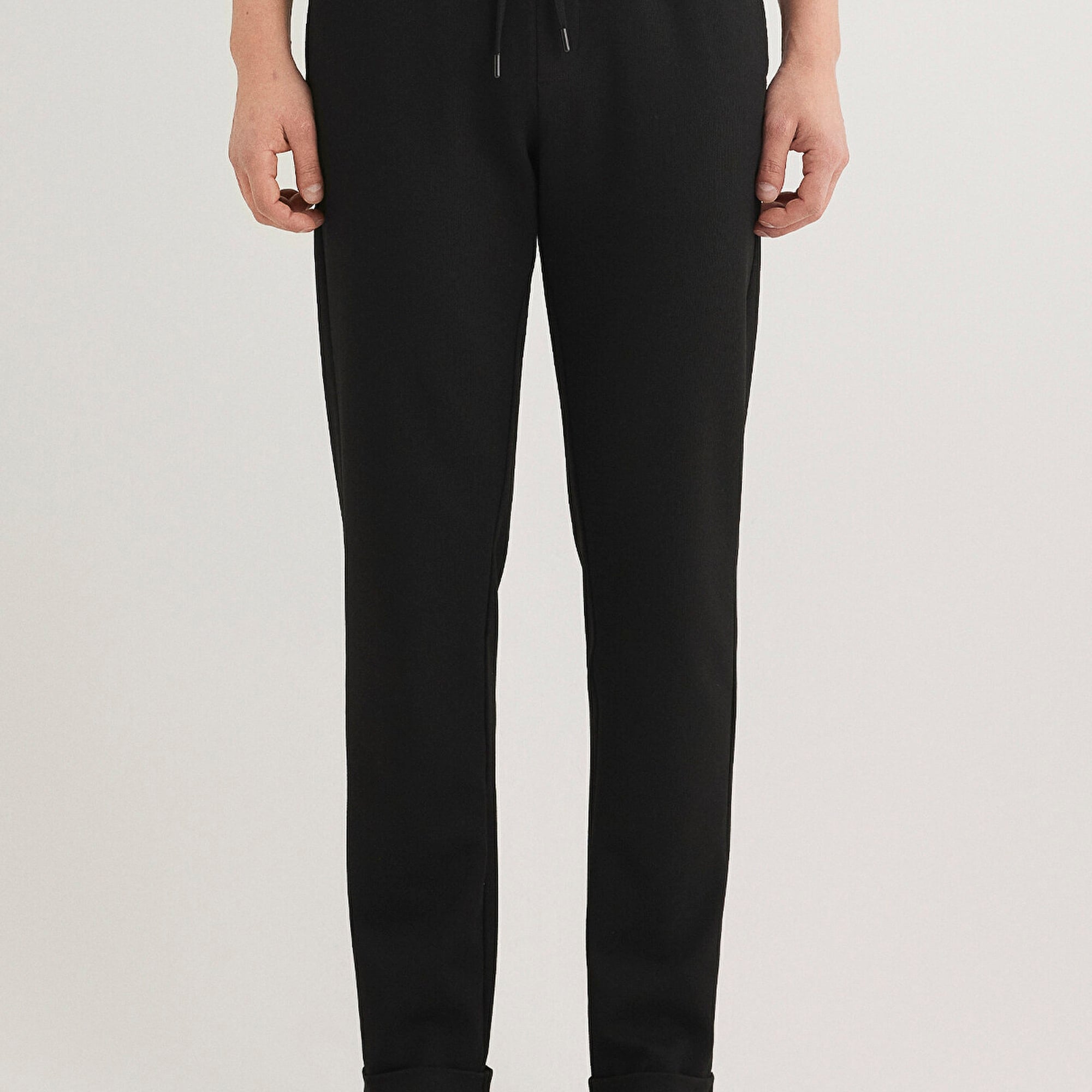 Mavi Siyah Örme Pantolon 0010460-900