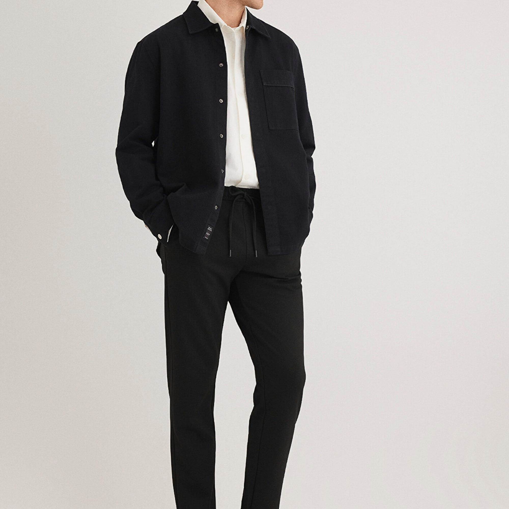 Mavi Siyah Örme Pantolon 0010460-900