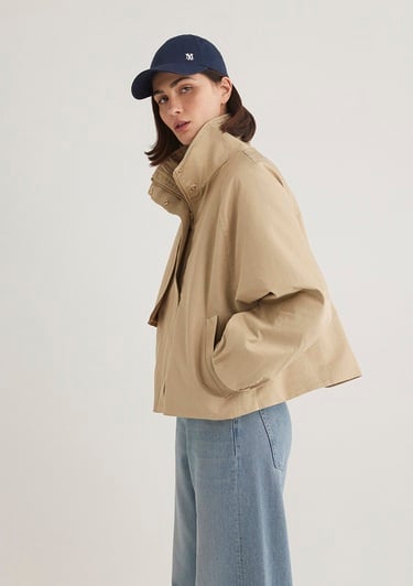  Mavi Bej Ceket Oversize / Geniş Kesim 1110647-35565