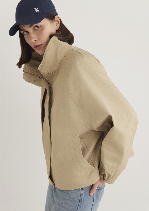  Mavi Bej Ceket Oversize / Geniş Kesim 1110647-35565