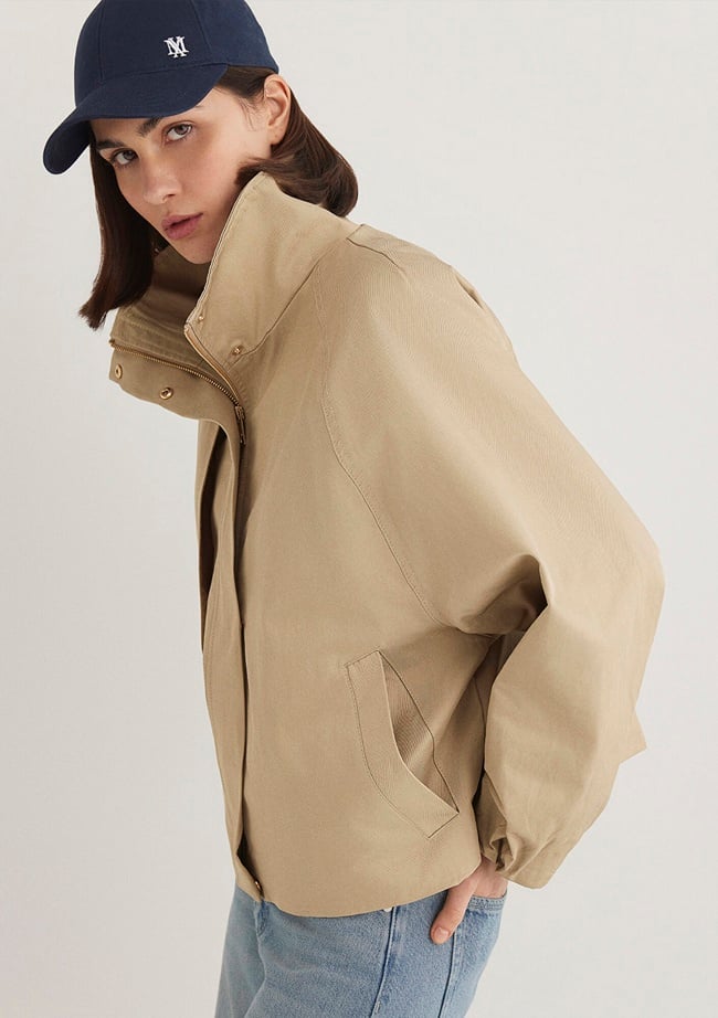  Mavi Bej Ceket Oversize / Geniş Kesim 1110647-35565