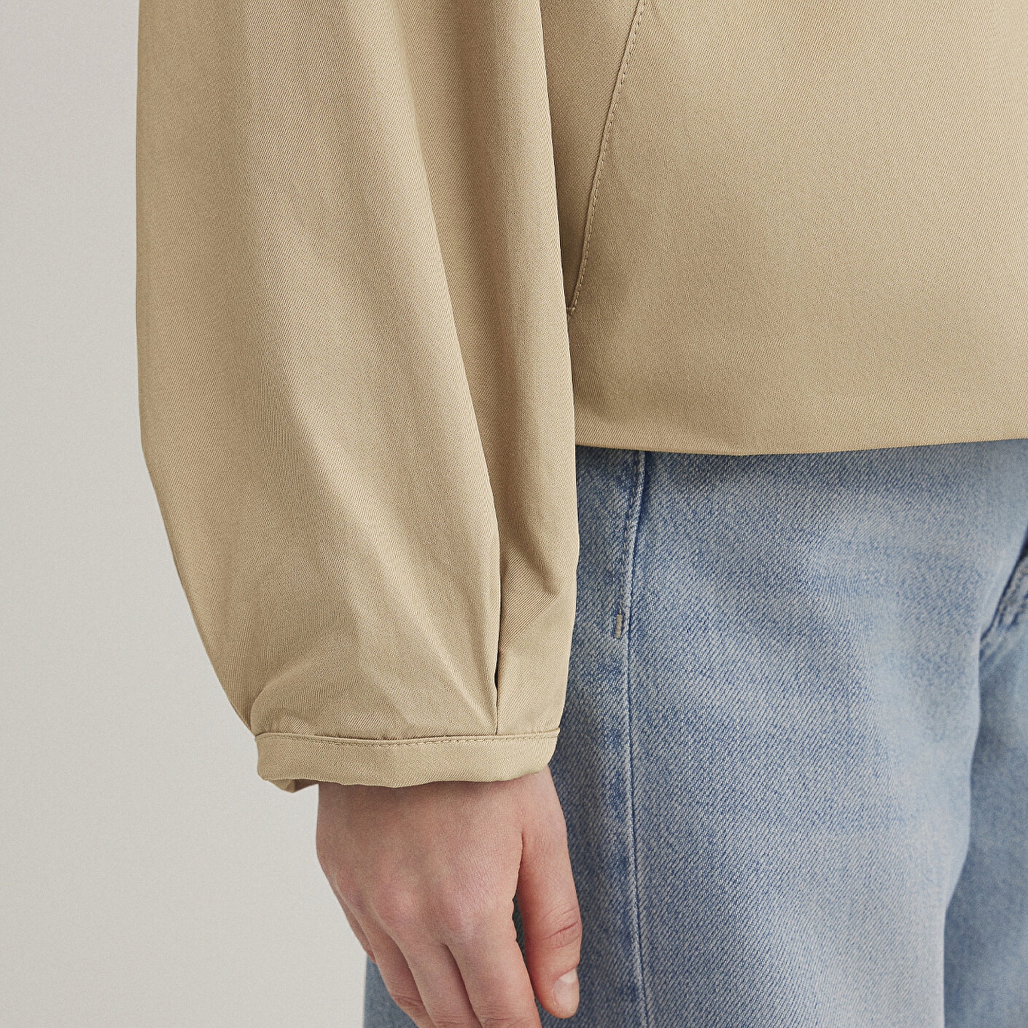 Mavi Bej Ceket Oversize / Geniş Kesim 1110647-35565