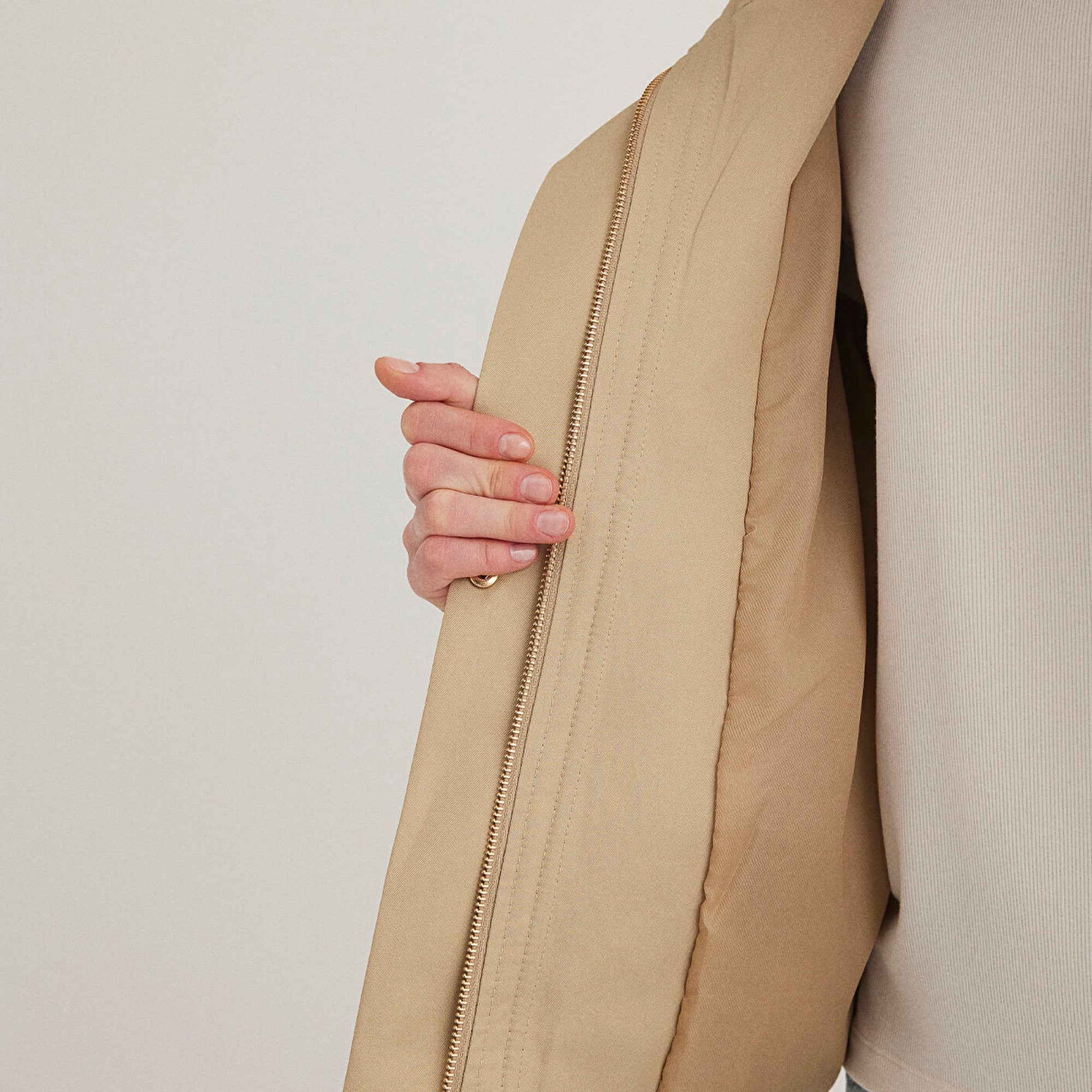 Mavi Bej Ceket Oversize / Geniş Kesim 1110647-35565