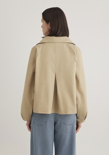  Mavi Bej Ceket Oversize / Geniş Kesim 1110647-35565