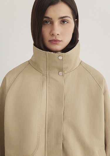  Mavi Bej Ceket Oversize / Geniş Kesim 1110647-35565