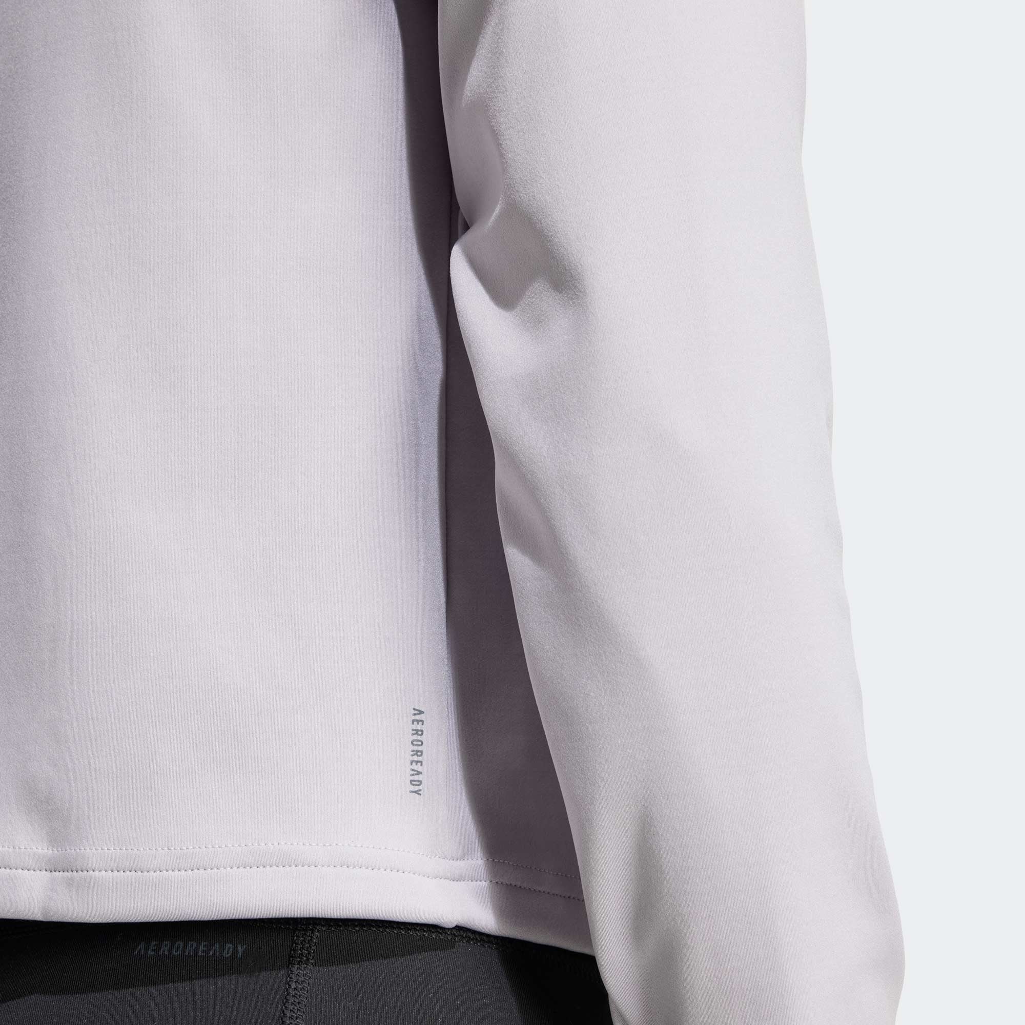 adidas Essentials 1/4 Zip Kadın Mor Sweatshirt