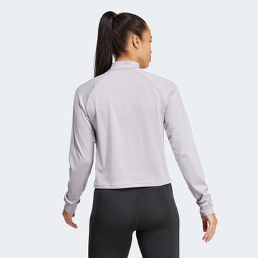  adidas Essentials 1/4 Zip Kadın Mor Sweatshirt