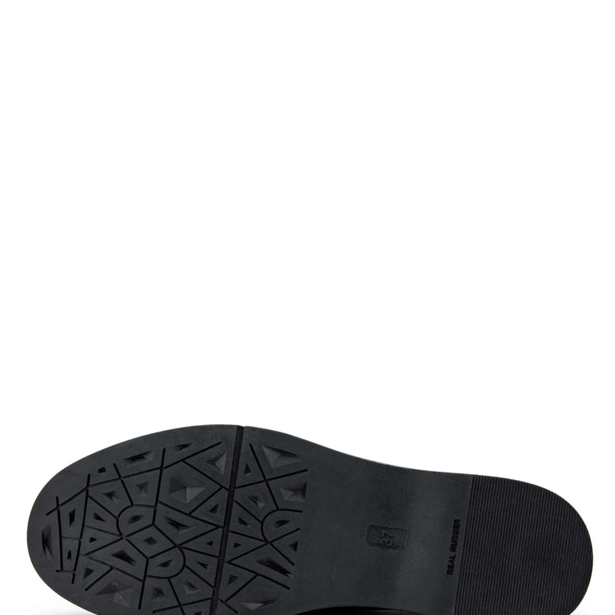 Tamer Tanca Kadın Hakiki Deri Siyah Nubuk Loafer Ayakkabı