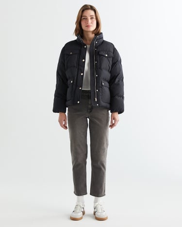  GANT Kadın Siyah Dik Yaka Mont