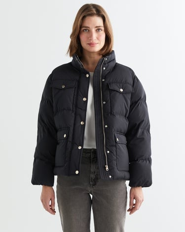  GANT Kadın Siyah Dik Yaka Mont