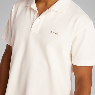  Calvin Klein Calvin Klein Label Erkek Beyaz Polo