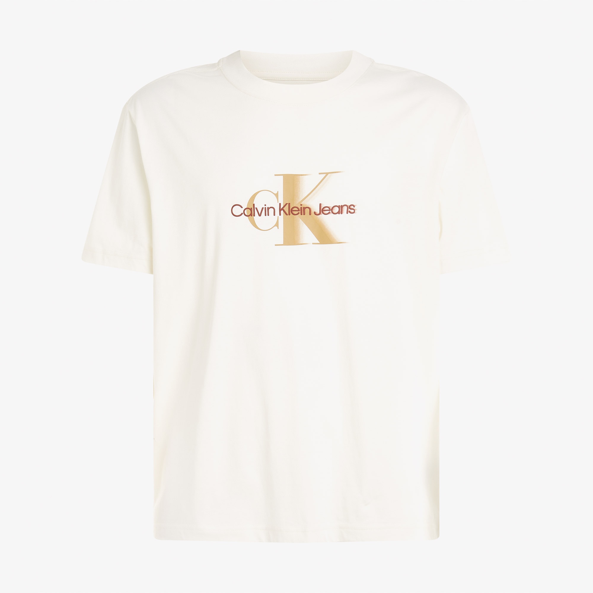 Calvin Klein Monologo Shift Erkek Beyaz T-Shirt
