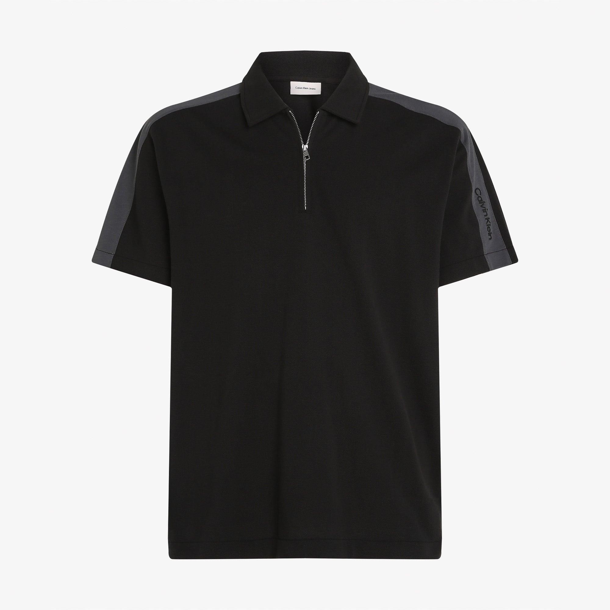 Calvin Klein Logo Tape Erkek Siyah Polo