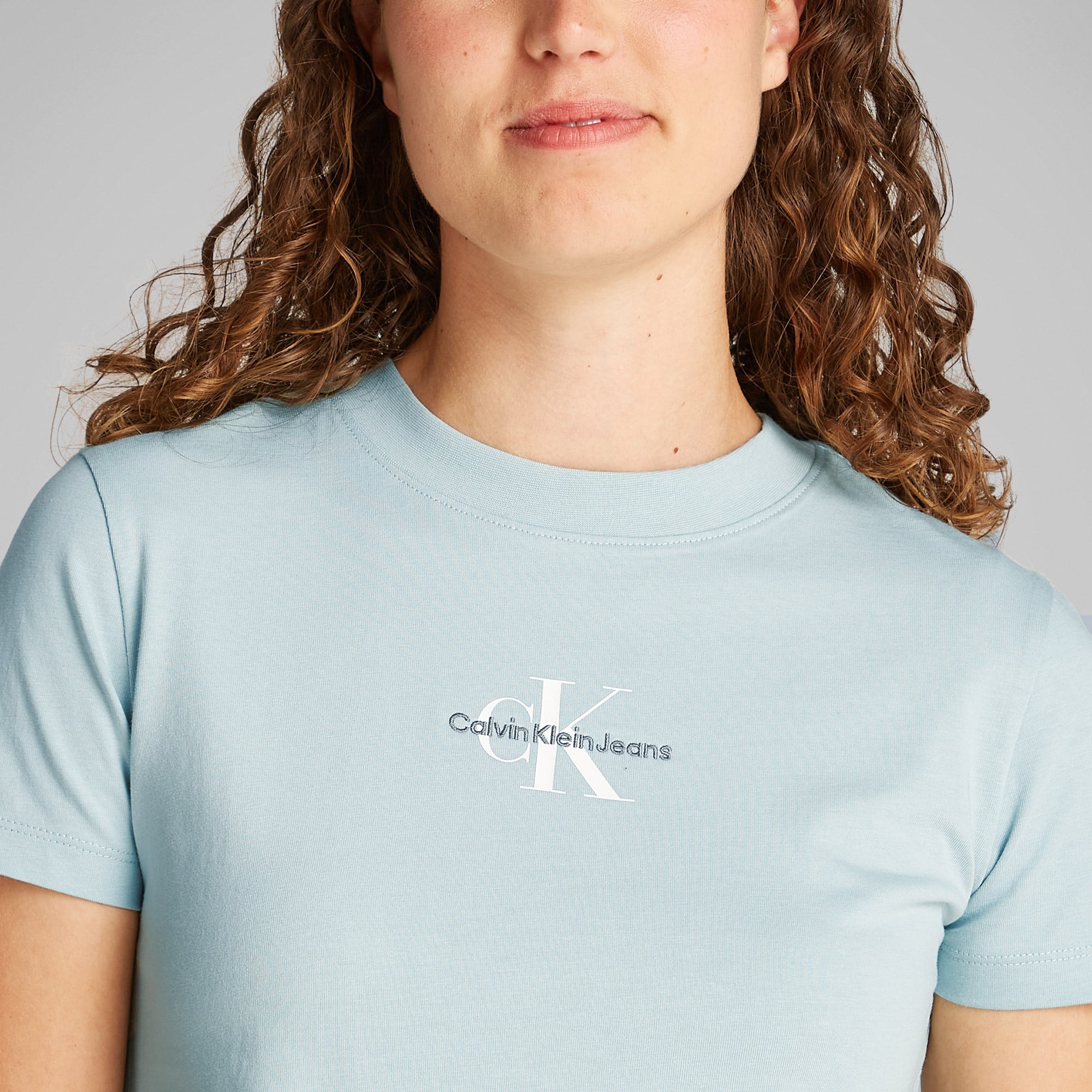 Calvin Klein Monologo Baby Kadın Mavi T-Shirt