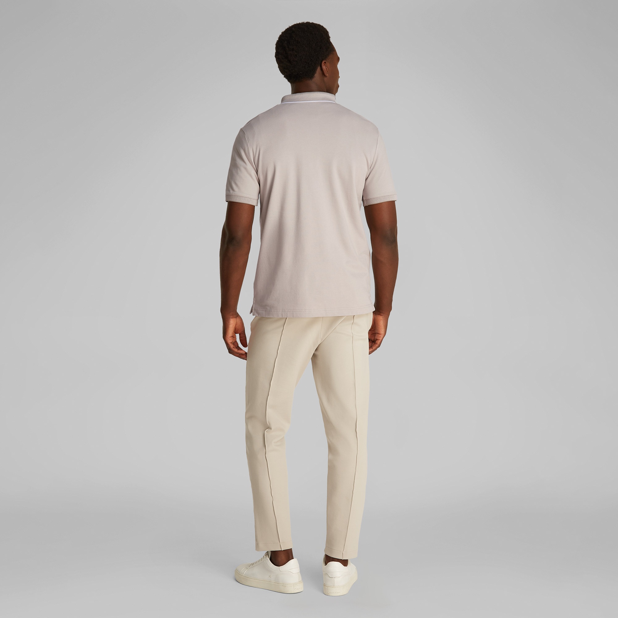 Calvin Klein Erkek Gri Polo