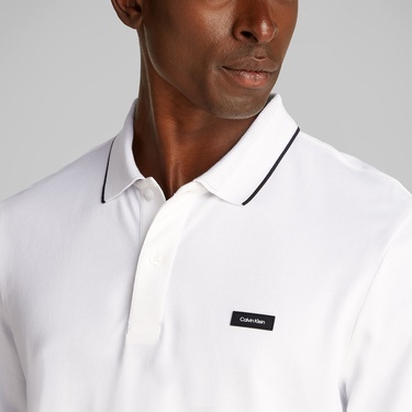  Calvin Klein Erkek Beyaz Polo