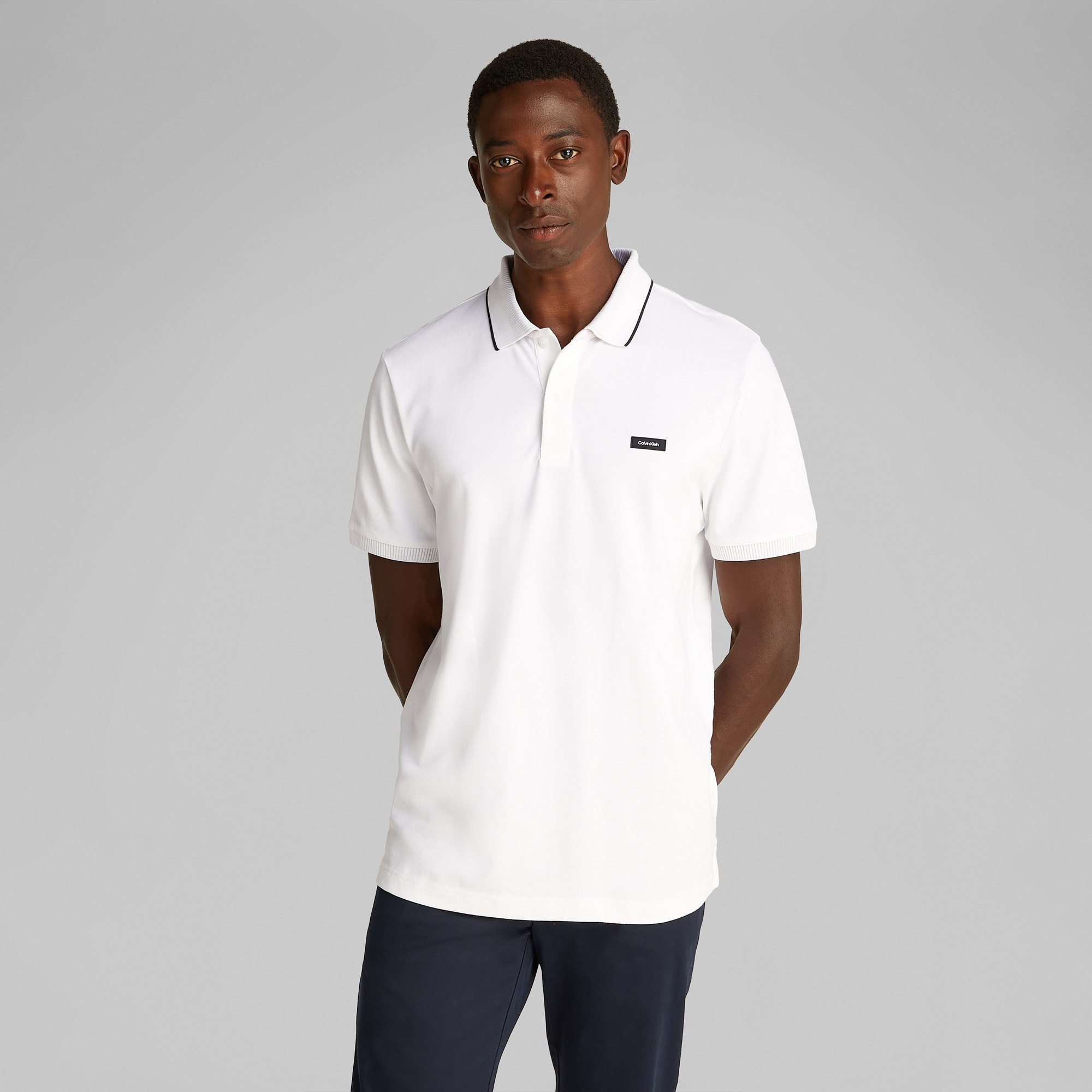 Calvin Klein Erkek Beyaz Polo
