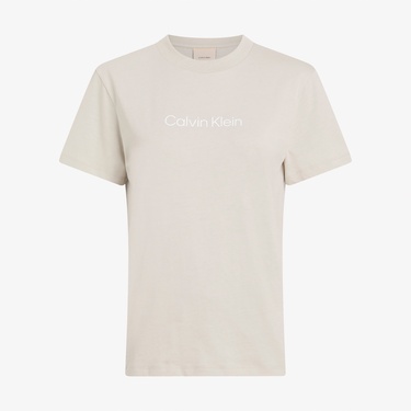  Calvin Klein Hero Logo Regular Kadın Gri T-Shirt