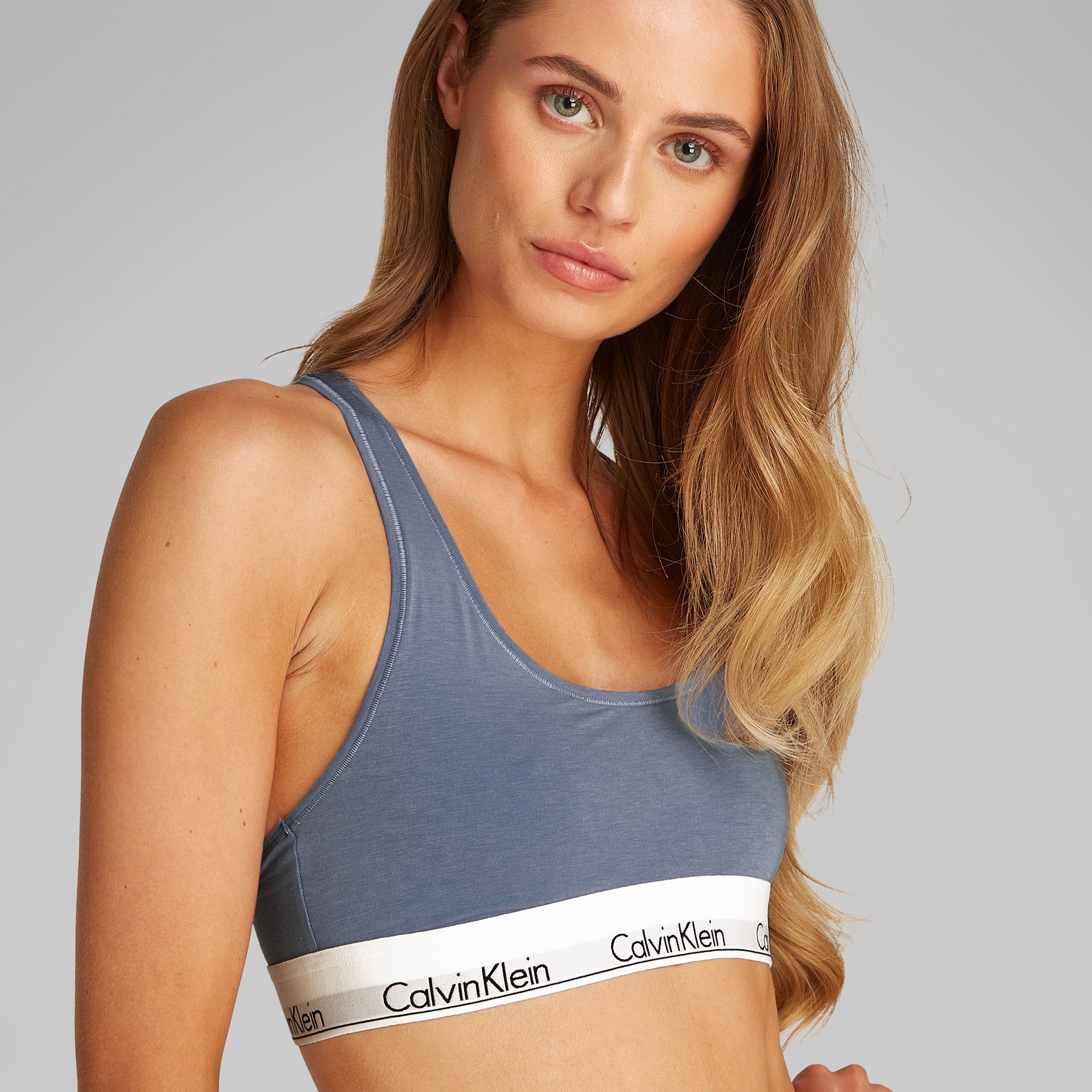 Calvin Klein Unlined Kadın Mavi Bra
