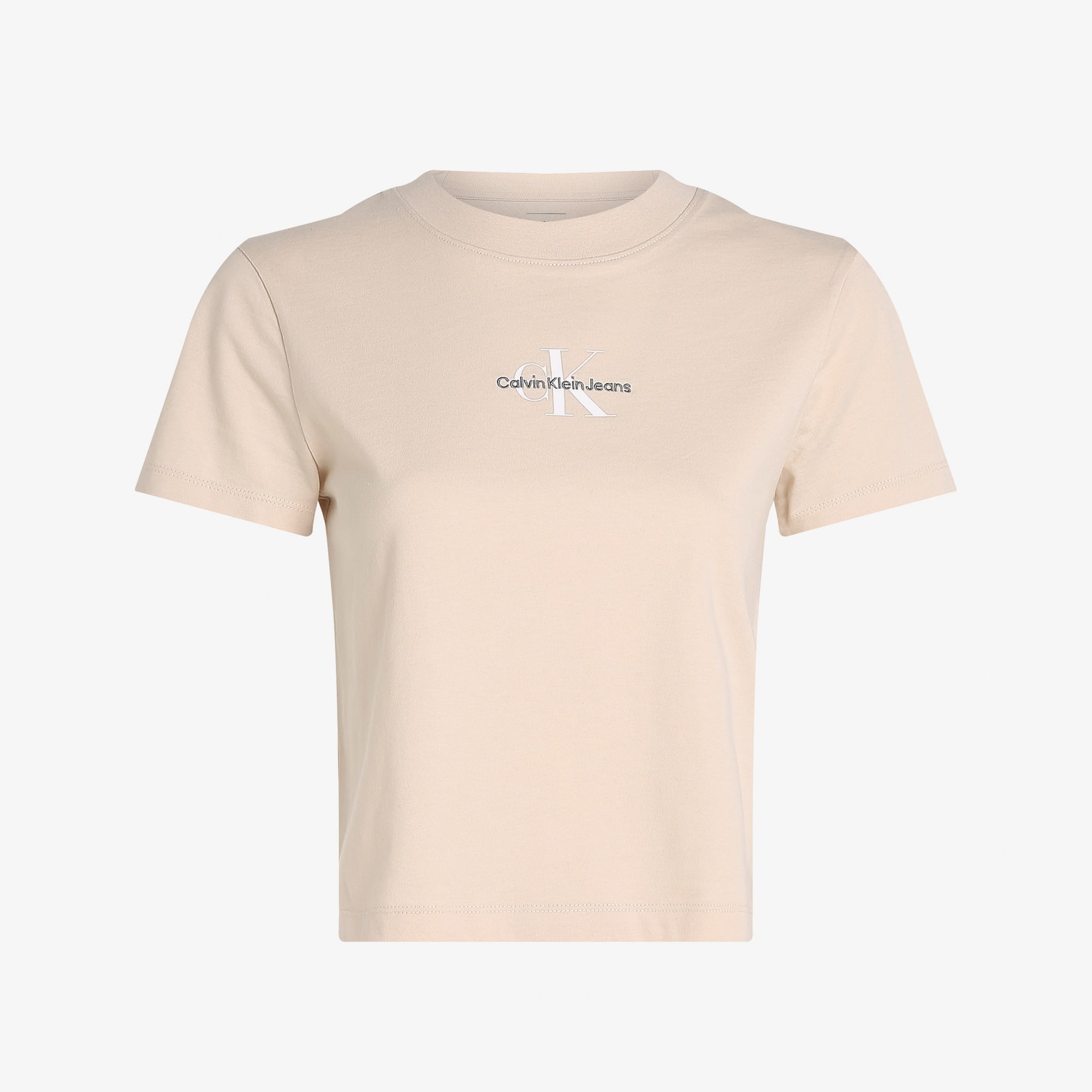 Calvin Klein Monologo Baby Kadın Bej T-Shirt