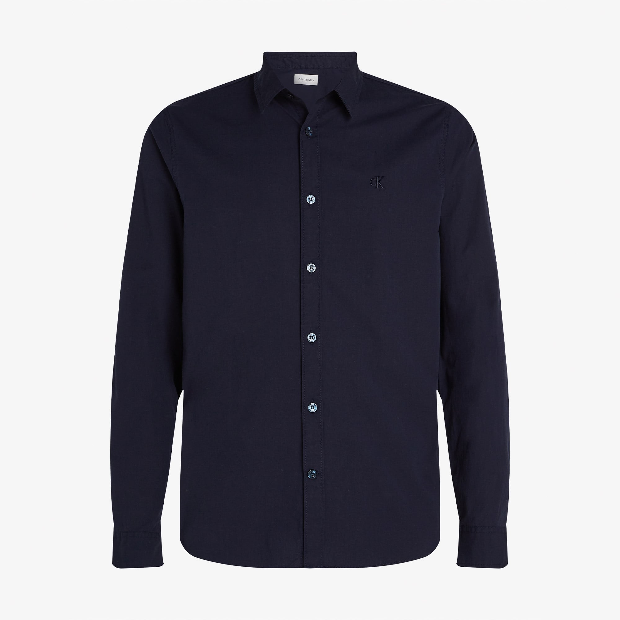 Calvin Klein Slim Stretch Erkek Lacivert Gömlek