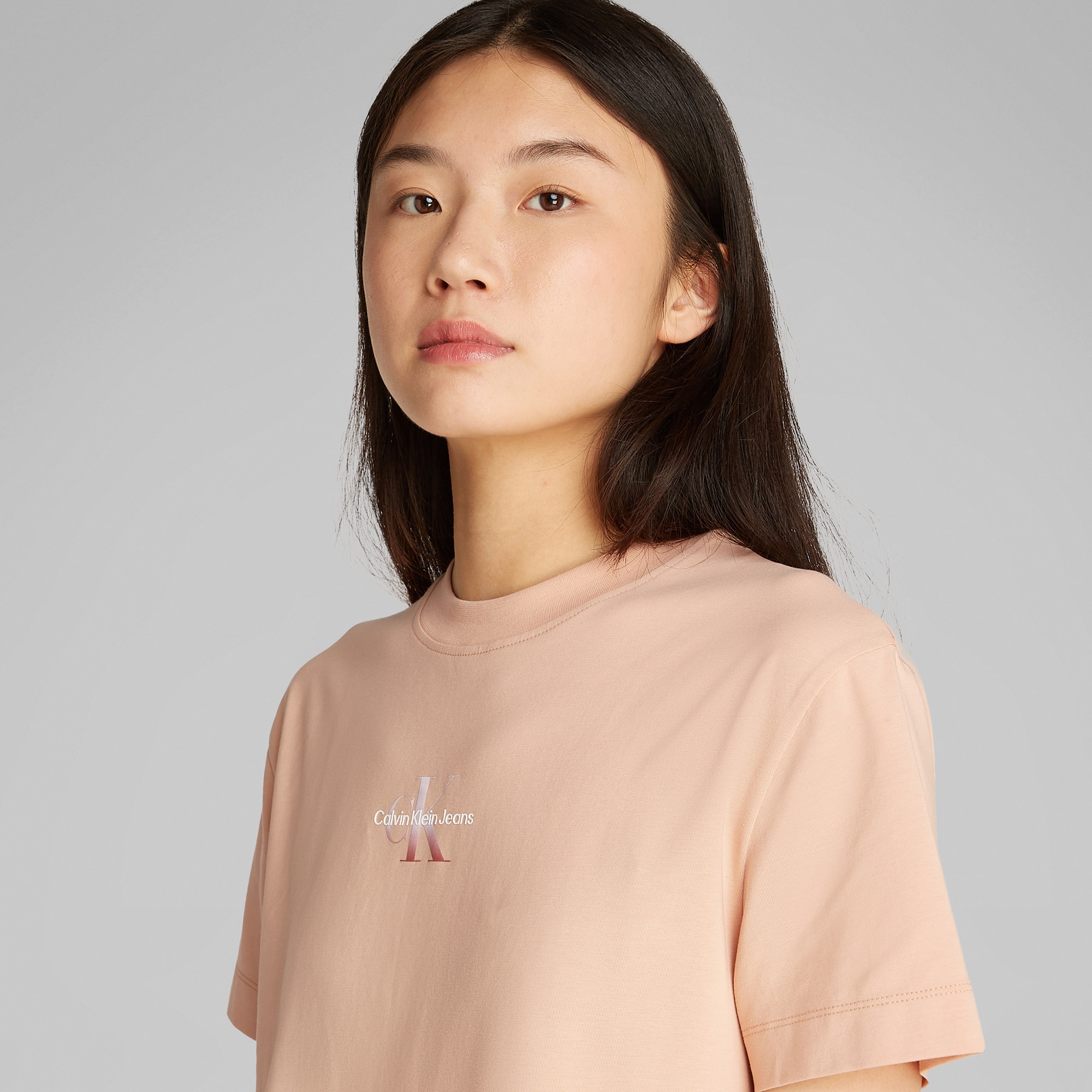 Calvin Klein Gradient Monologo Kadın Pembe Elbise