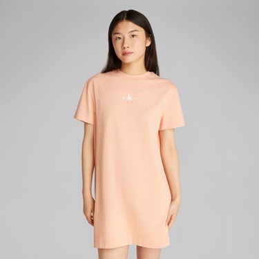  Calvin Klein Gradient Monologo Kadın Pembe Elbise
