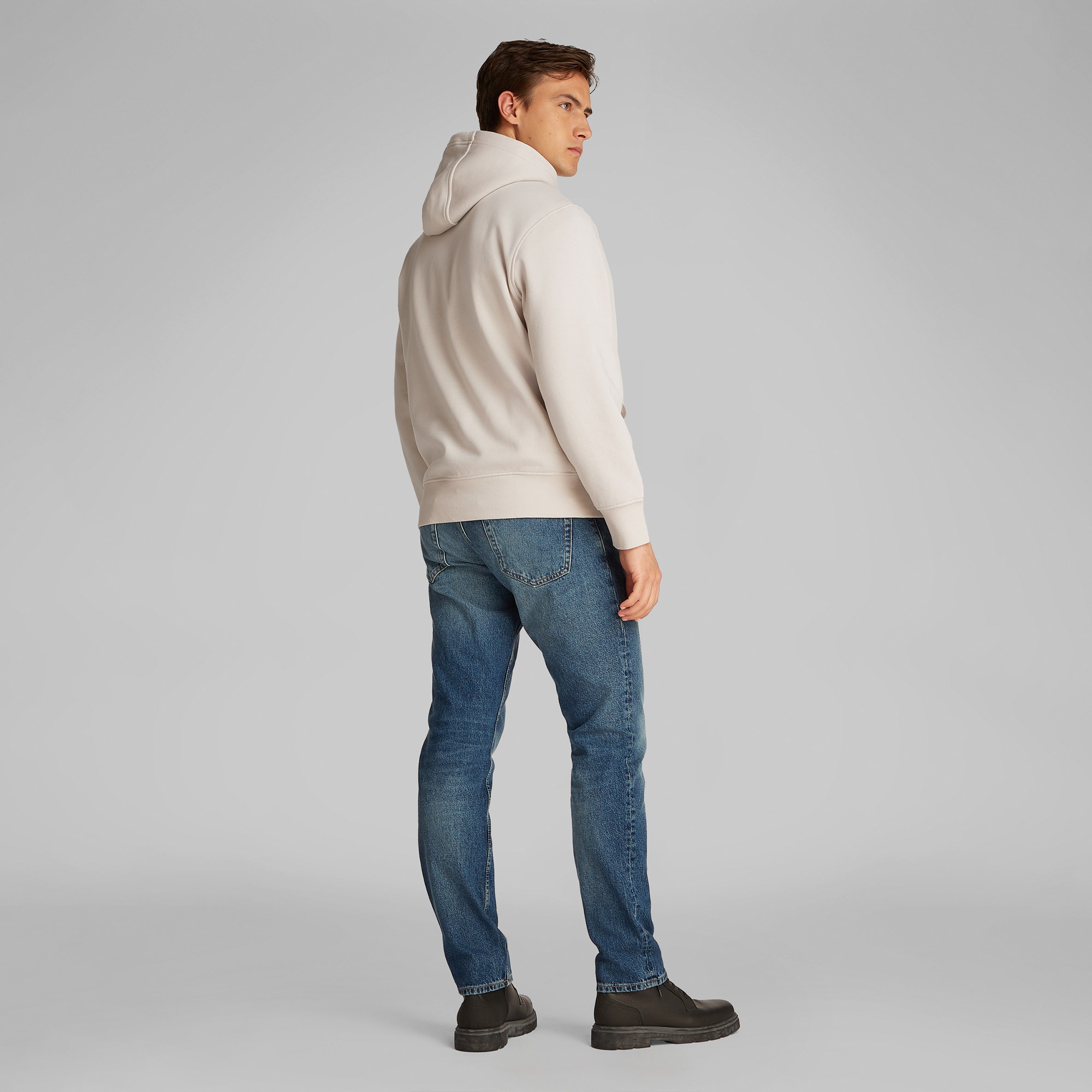 Calvin Klein Small Box Erkek Bej Sweatshirt