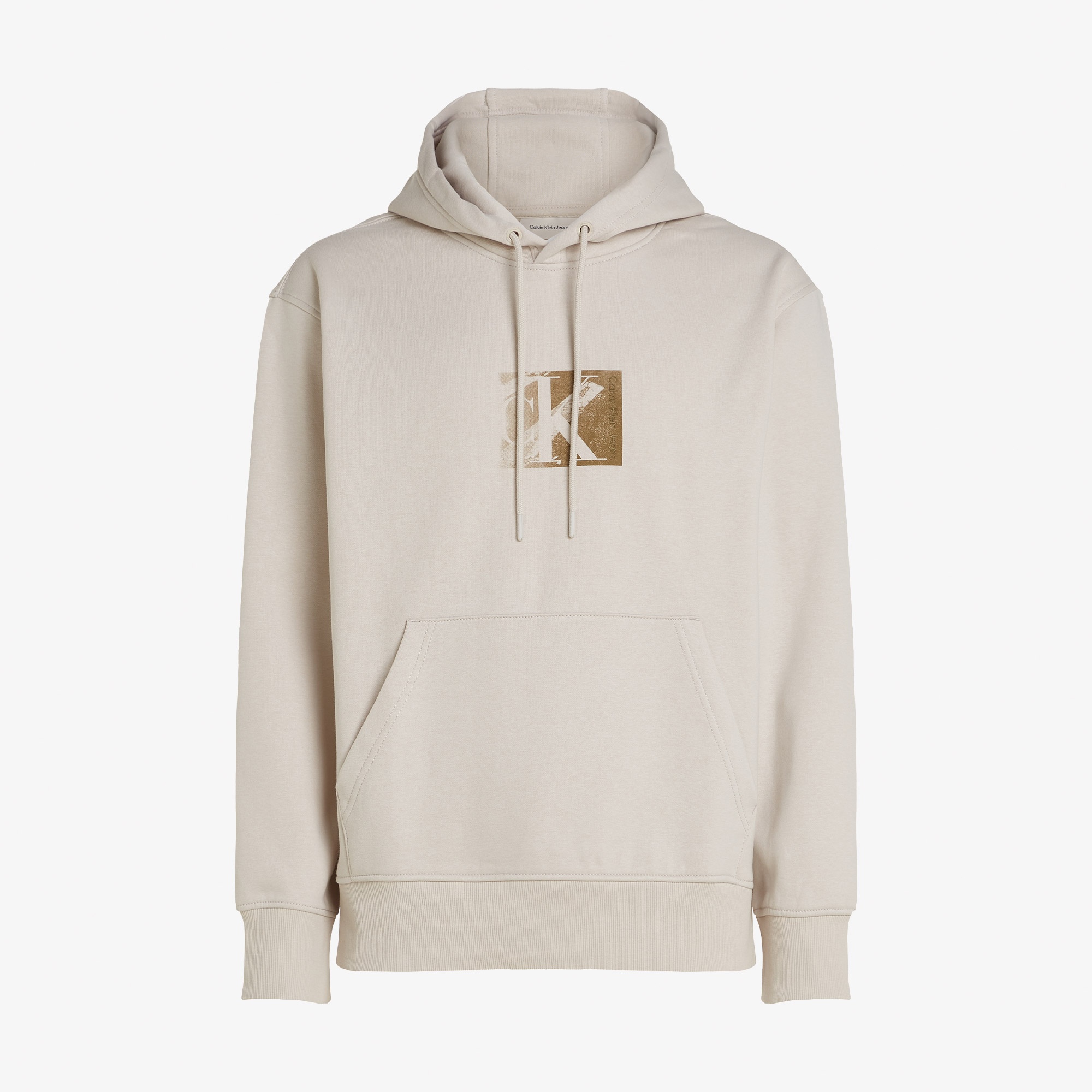 Calvin Klein Small Box Erkek Bej Sweatshirt