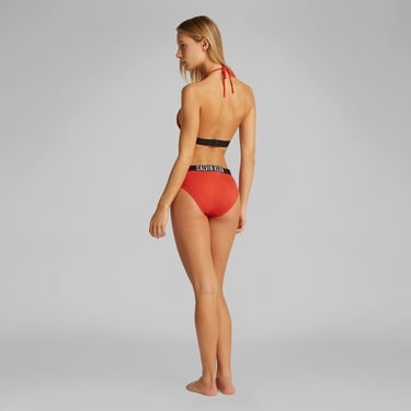  Calvin Klein Triangle-Rp Kadın Kırmızı Bikini Üstü