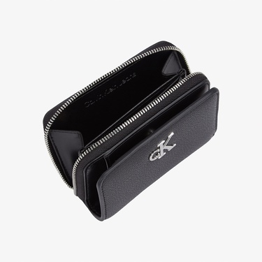  Calvin Klein Minimal Monogram Kadın Siyah Cüzdan