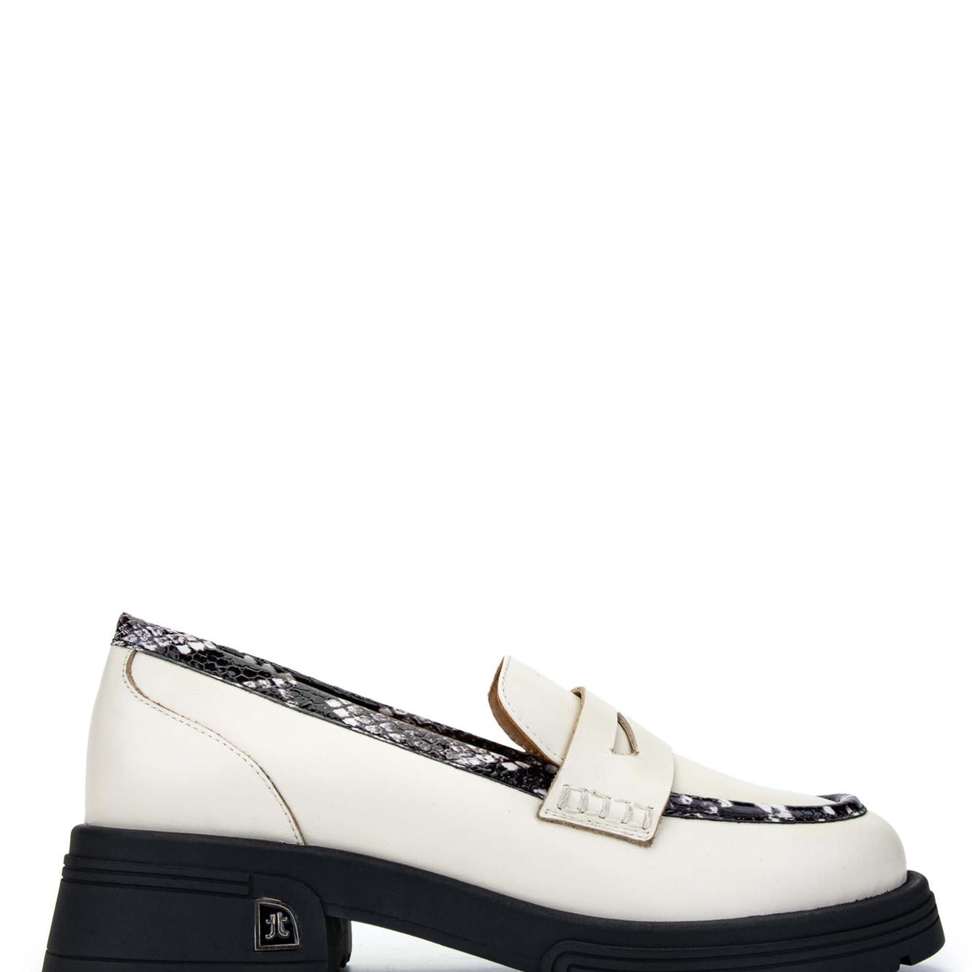 Tamer Tanca Kadın Hakiki Deri Bej Loafer Ayakkabı