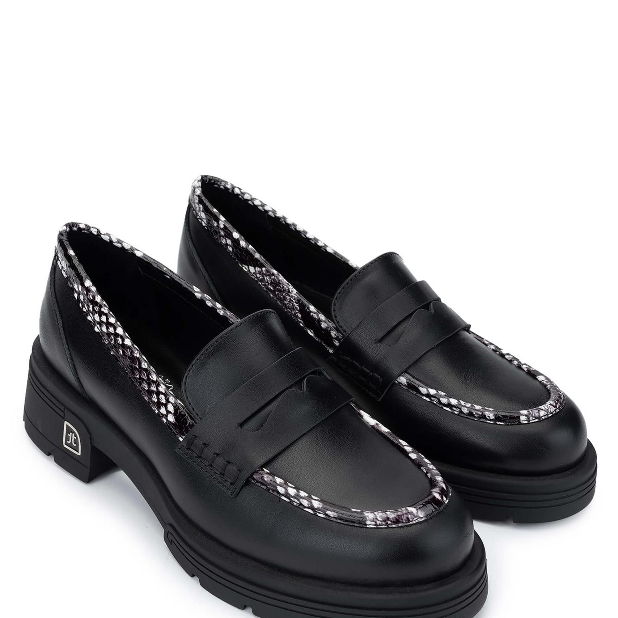 Tamer Tanca Kadın Hakiki Deri Siyah Loafer Ayakkabı