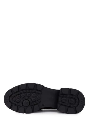  Tamer Tanca Kadın Hakiki Deri Bordo Rugan Loafer Ayakkabı