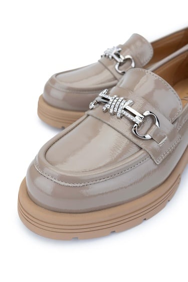  Tamer Tanca Kadın Hakiki Deri Vizon Loafer Ayakkabı