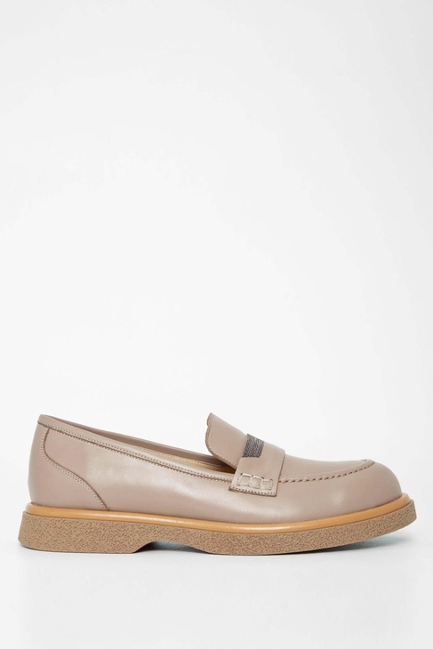  Tamer Tanca Kadın Hakiki Deri Vizon Loafer Ayakkabı