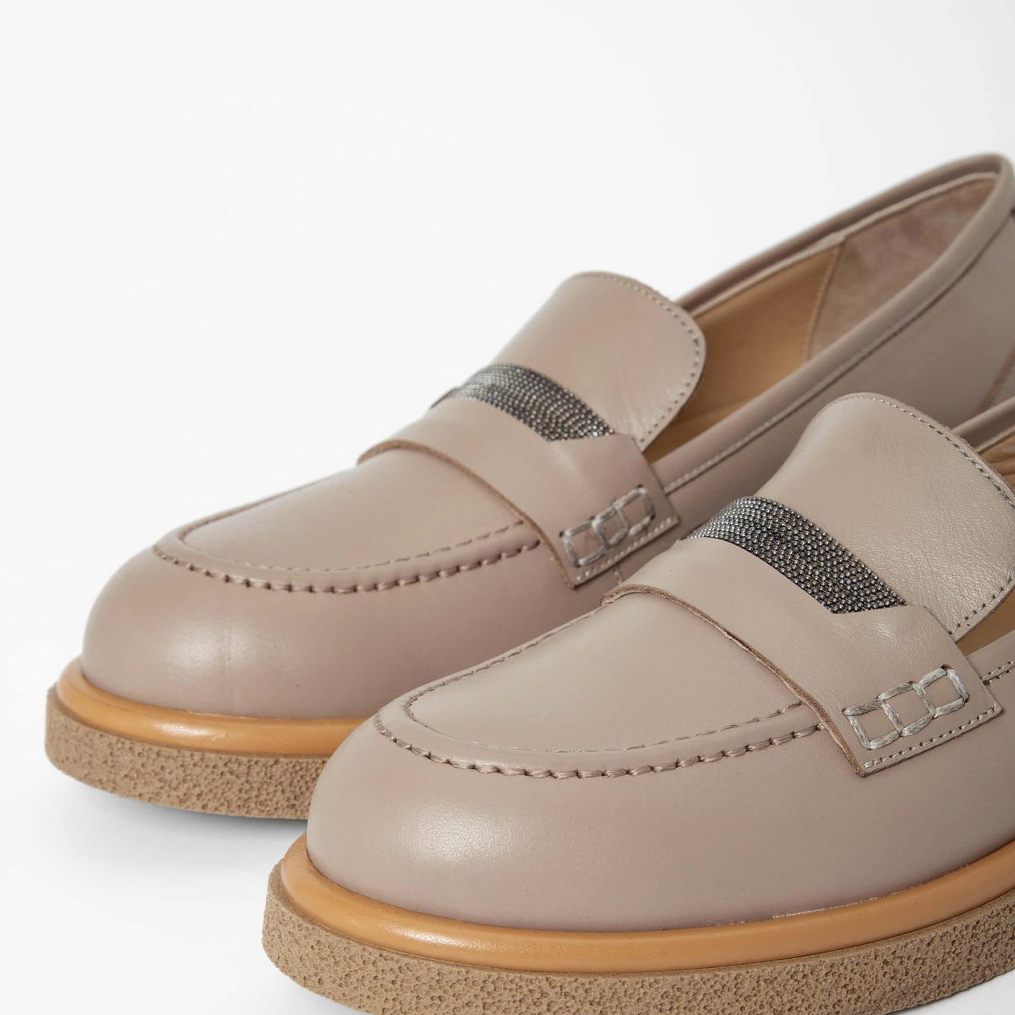 Tamer Tanca Kadın Hakiki Deri Vizon Loafer Ayakkabı