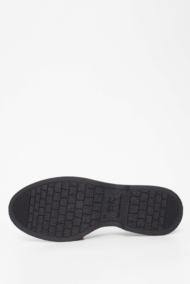  Tamer Tanca Kadın Hakiki Deri Siyah Deri Loafer Ayakkabı