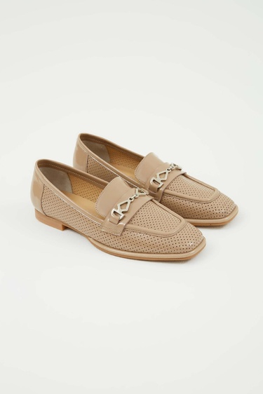  Tamer Tanca Kadın Hakiki Deri Vizon Rugan Makosen Ayakkabı