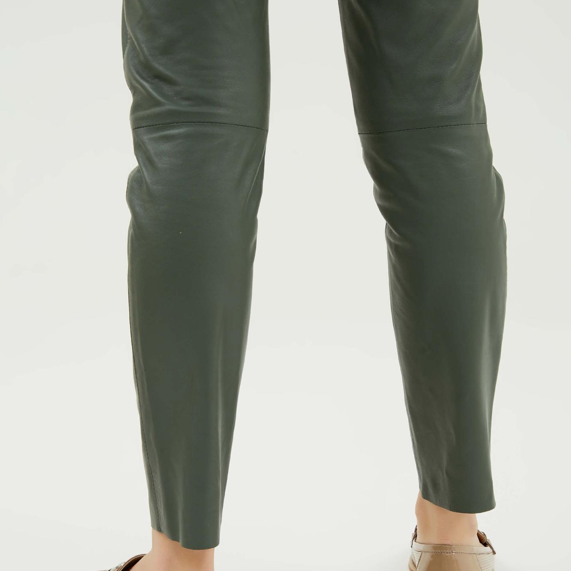 Tamer Tanca Kadın Hakiki Deri Vizon Rugan Makosen Ayakkabı